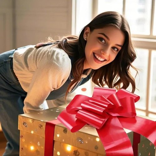 30 Inch Big Car Bow - Red Giant Bow for Weddings, Birthdays, Christmas & Special Occasions | 1 Pack