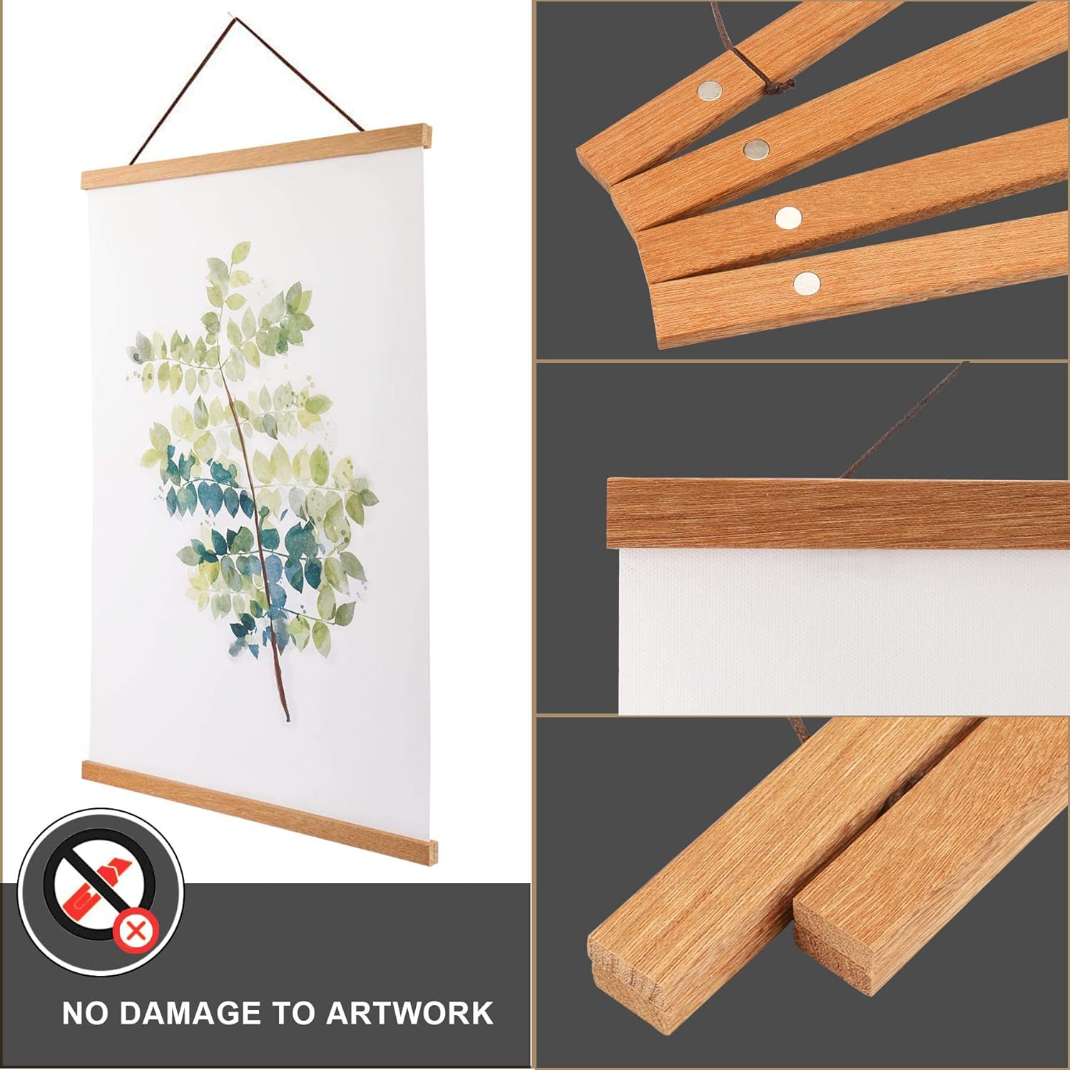 WITCOLOR Magnetic Poster Hanger Frame - 20" Wide Magnetic Wall Holder for 20x28, 20x30, 20x20, 20x16, 20x24 Posters