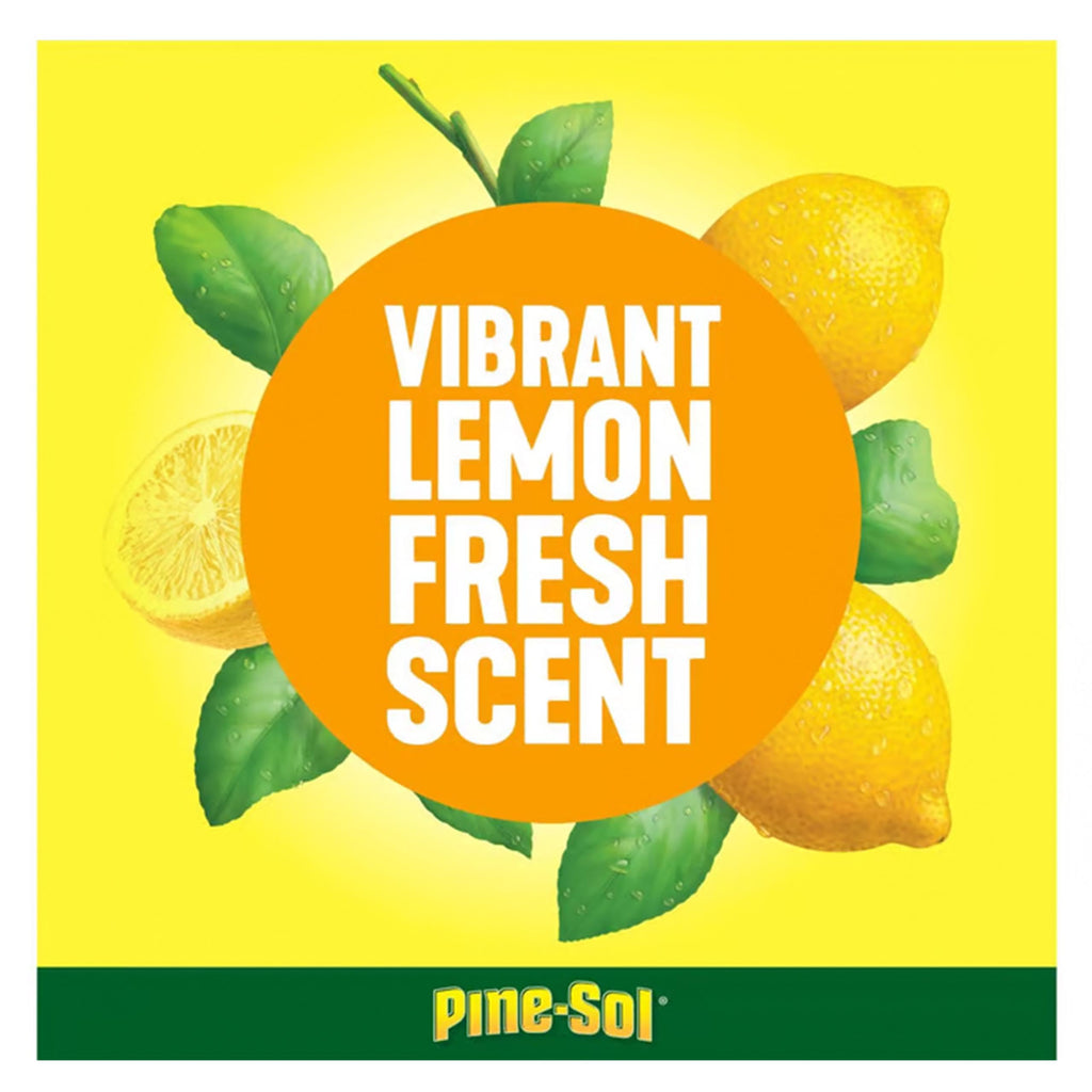 Pine-Sol Multi Surface Cleaner, 6 Pack, Concentrated Multi Purpose Cleaner and Degreaser for Kitchen and Bathroom, Makes 5 Gallons, Lemon Fresh Scent, 10.75 oz. Each