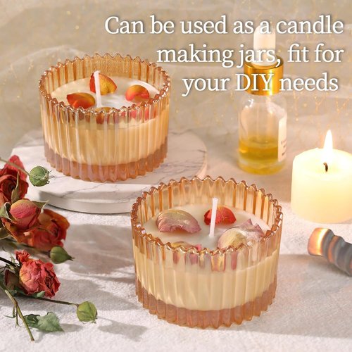 HAVITI 24 Pcs Gold Glass Tea Light Holders - Elegant Votive Candle Holders for Wedding Centerpieces