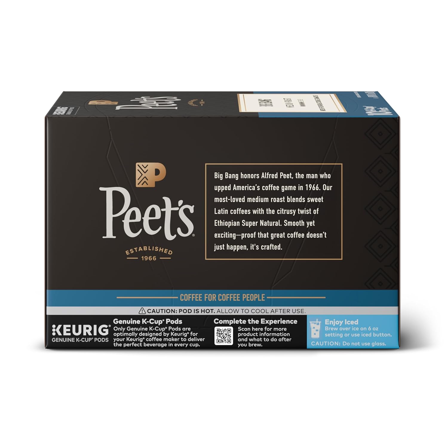 Peet's Coffee K-Cup Pods Variety Pack - 100% Arabica Coffee, 60 Count (6 Boxes of 10 Pods)