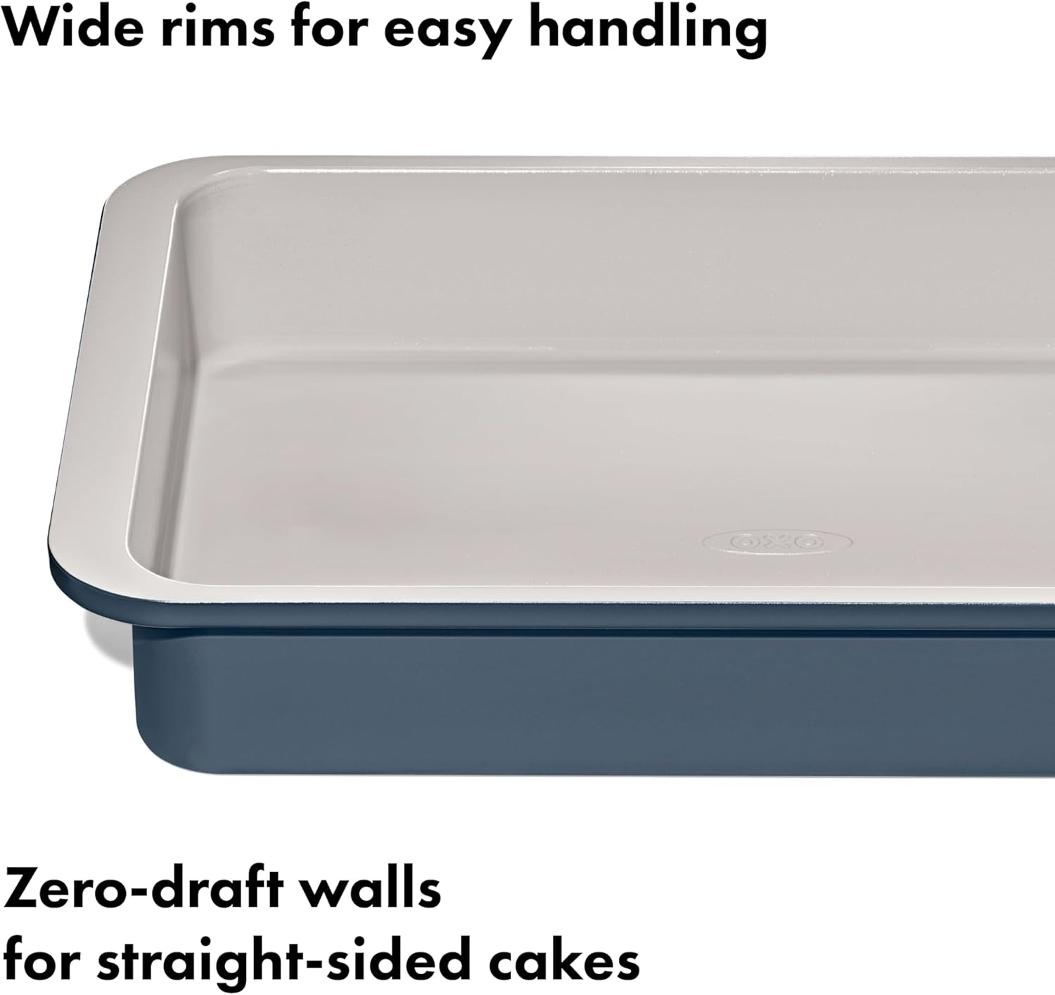 OXO Good Grips Cake Pan - Non-Stick Pro Ceramic Coated Metal, 9” x 13”, Storm Blue