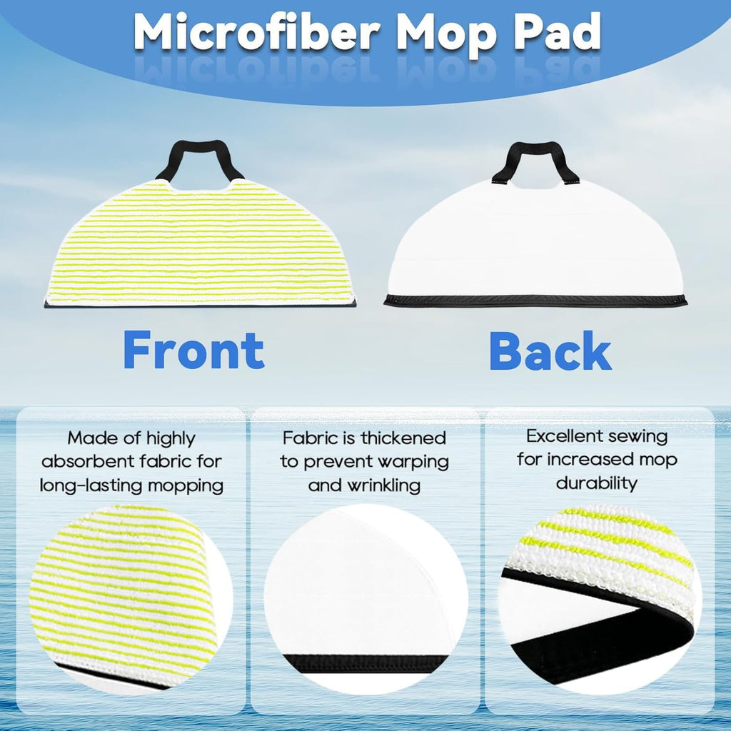 Shark 6-Pack Mop Pads - Compatible with Matrix Plus AI Ultra Robot Vacuums | AV2610WA, RV2610WA, RV2610BTUS, AV2620WA, AV2630WA, RV2410WD, RV2402WD