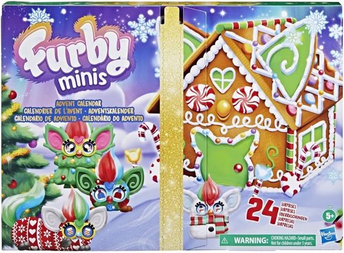 FURBY Minis Advent Calendar - 24 Days of Holiday Surprises with 1-Inch Figures & Accessories for Kids 6+