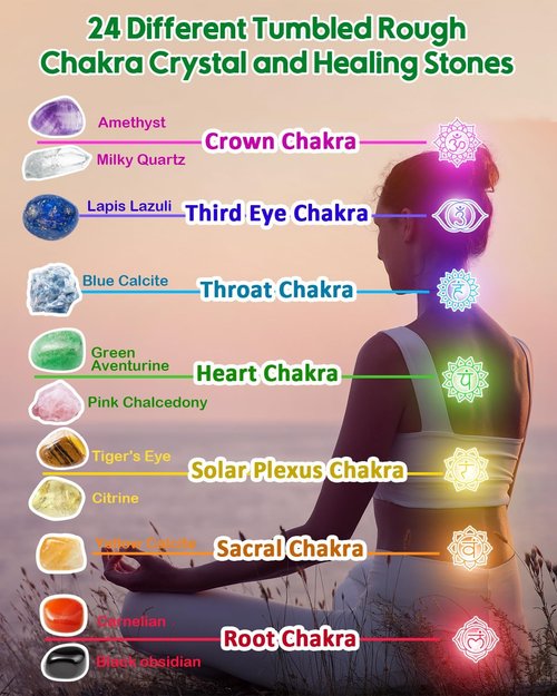 Crystal Advent Calendar 2025 - 24 Unique Crystals & Gemstones for Healing | Perfect for All Ages