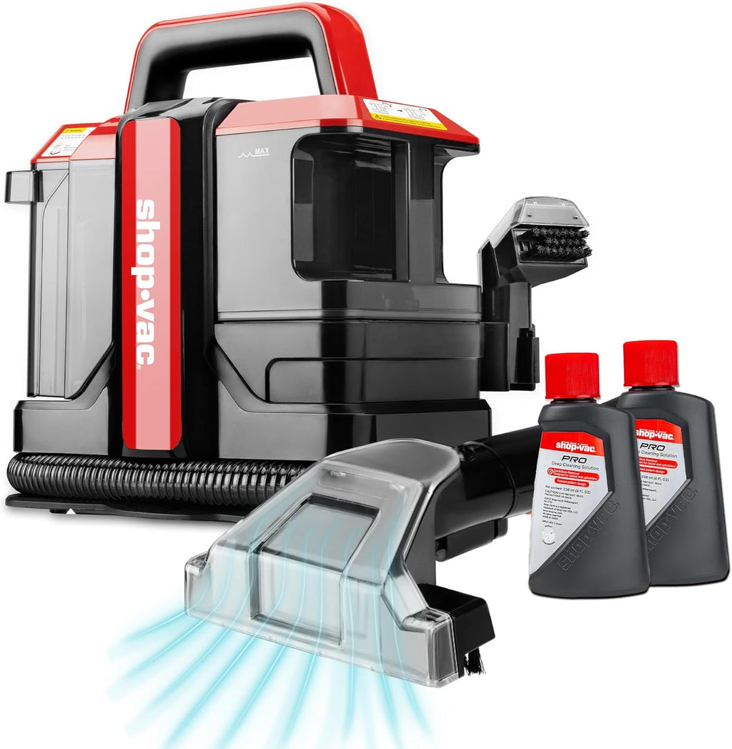 Shop-Vac Portable Carpet Cleaner - Powerful Spot Cleaner for Pet Stains | Lightweight & Versatile for Sofa, Rugs, Mattresses, and Car Seats