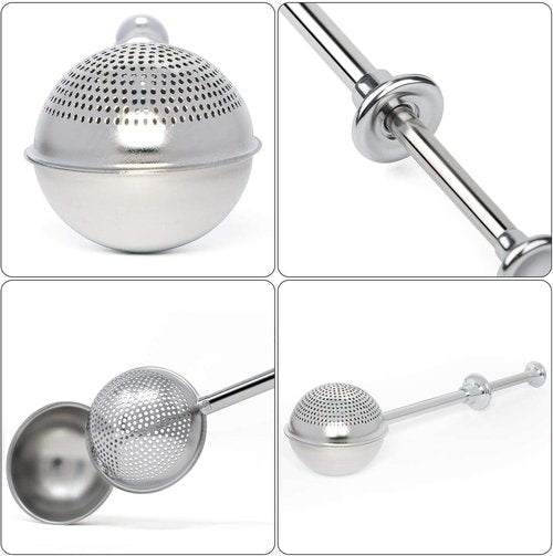 HULISEN Flour Duster - One-Handed 304 Stainless Steel Baking Shaker | Perfect for Powdered Sugar & Flour
