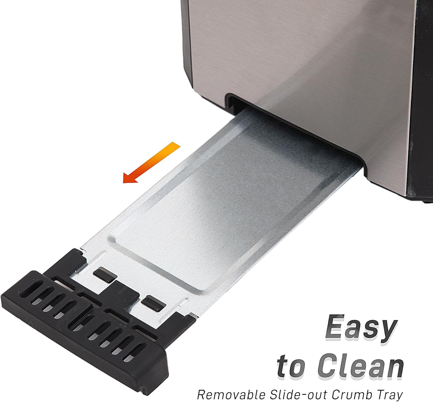 Regine Switzerland 4-Slice Stainless Steel Toaster - Extra Wide 1.5” Slots, 6 Shade Settings, Even Toasting