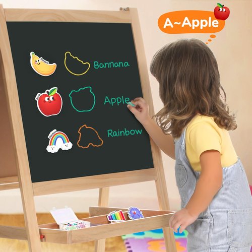 JoyCat Fridge Magnets for Toddlers & Kids – 26 Cute A-Z Objects, Large Magnetic Refrigerator Toys, Fun Educational Learning Gifts for Girls and Boys 2 3 4 5 Years Old