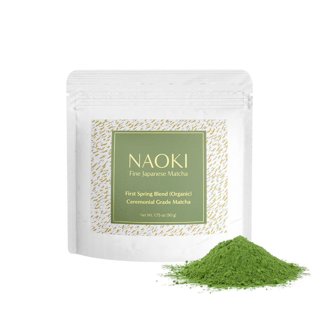 Naoki Matcha Organic Ceremonial Grade Green Tea Powder - Authentic First Spring Blend from Kagoshima, Japan (50g / 1.75oz)