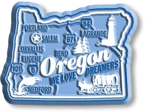 U.S. Premium State Map Magnet Set by Classic Magnets, 51-Piece Set, Collectible 3D Rubber Vintage-Style Souvenirs and Gifts Made in The USA