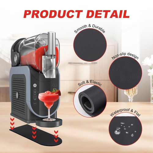 Sliding Pad for Ninja Slushie Machine FS301 FS300 - Non-Slip Countertop Protector Mat with Quick Slide Technology - Frozen Drink Machine Accessories for Ninja Drink Maker