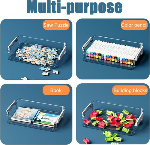 Clear Plastic Storage Box - 4 Pack 5.5qt Snap-Tight Latch | Stackable Organizer for A4 Files, Photos & Crafts