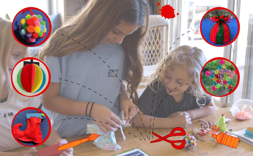Christmas Countdown Advent Calendar - DIY Arts & Crafts Ornaments for Kids | 24 Days of Holiday Decor