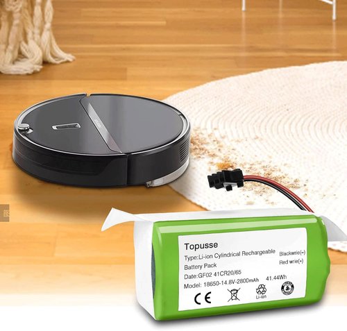 TOPUSSE 14.4V 2800mAh Li-ion Replacement Pa04 Battery Compatible with Ecovacs Deebot Vacuum N79 N79S DN622 & Eufy RoboVac 11S, 11S MAX, RoboVac 15C 30C MAX 25C G10 G20 G30 G40G
