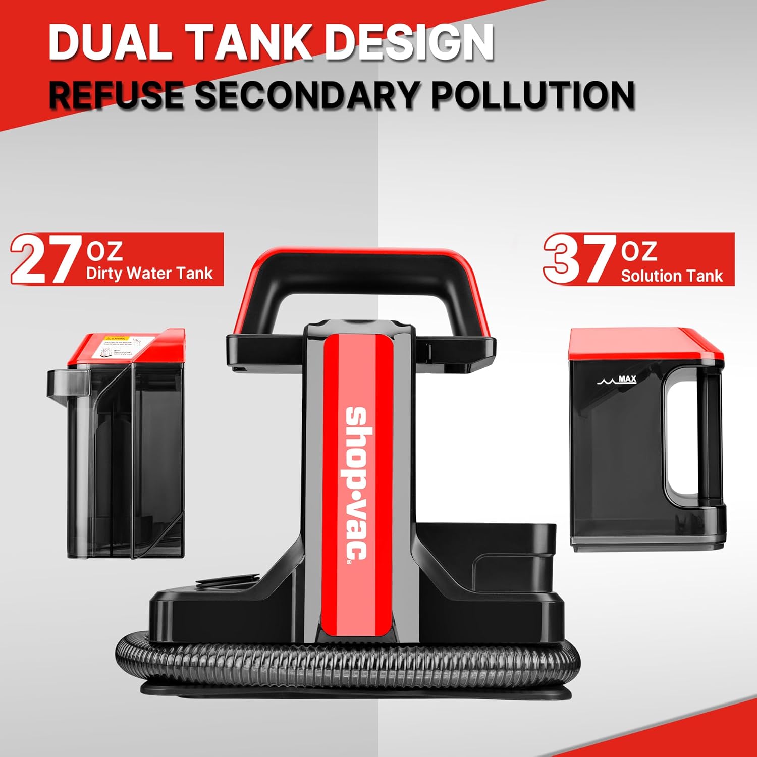 Shop-Vac Portable Carpet Cleaner - Powerful Spot Cleaner for Pet Stains | Lightweight & Versatile for Sofa, Rugs, Mattresses, and Car Seats