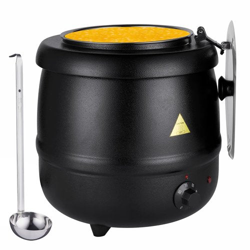 YMJOINMX Food Soup Kettle Warmer with Ladle Countertop Cheese Warmer Catering Soup Warmer Commercial for Buffet Food Warmer Party