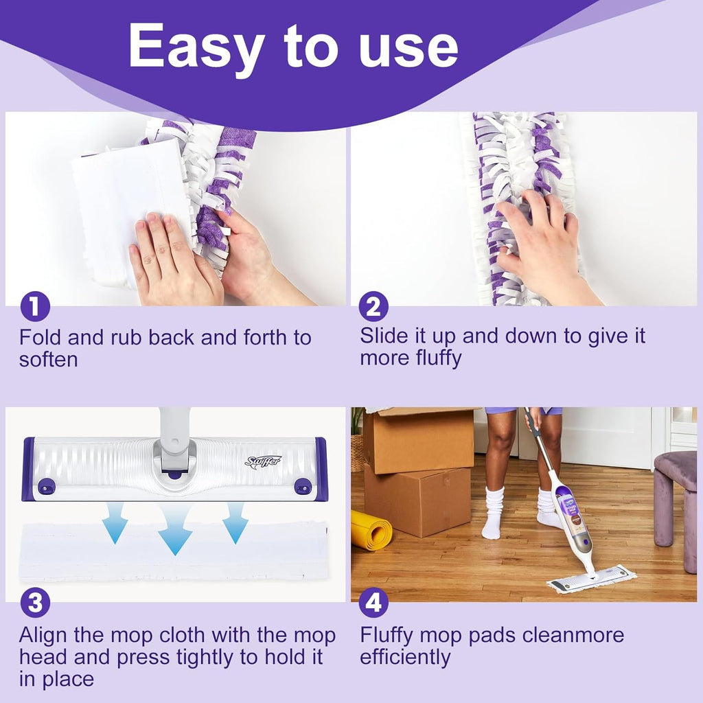 Swiffer PowerMop 5X Cleaning Power Mop Pads - Disposable Multi-Surface Refills | 32 Pack