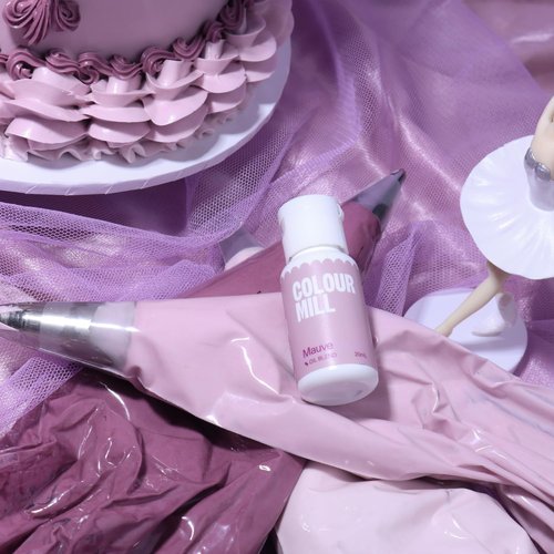 Colour Mill Oil-Based Food Coloring - Mauve 20 Milliliters (0.68 Fl Oz) | Vibrant & Versatile