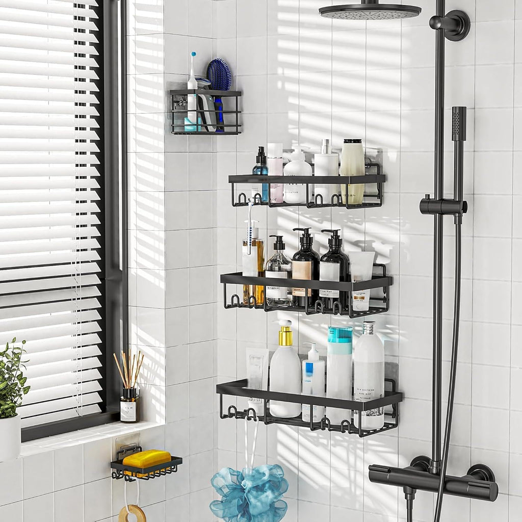 Moforoco Shower Caddy Organizer Shelves - 5 Pack Corner Storage for Bathroom & RV Essentials