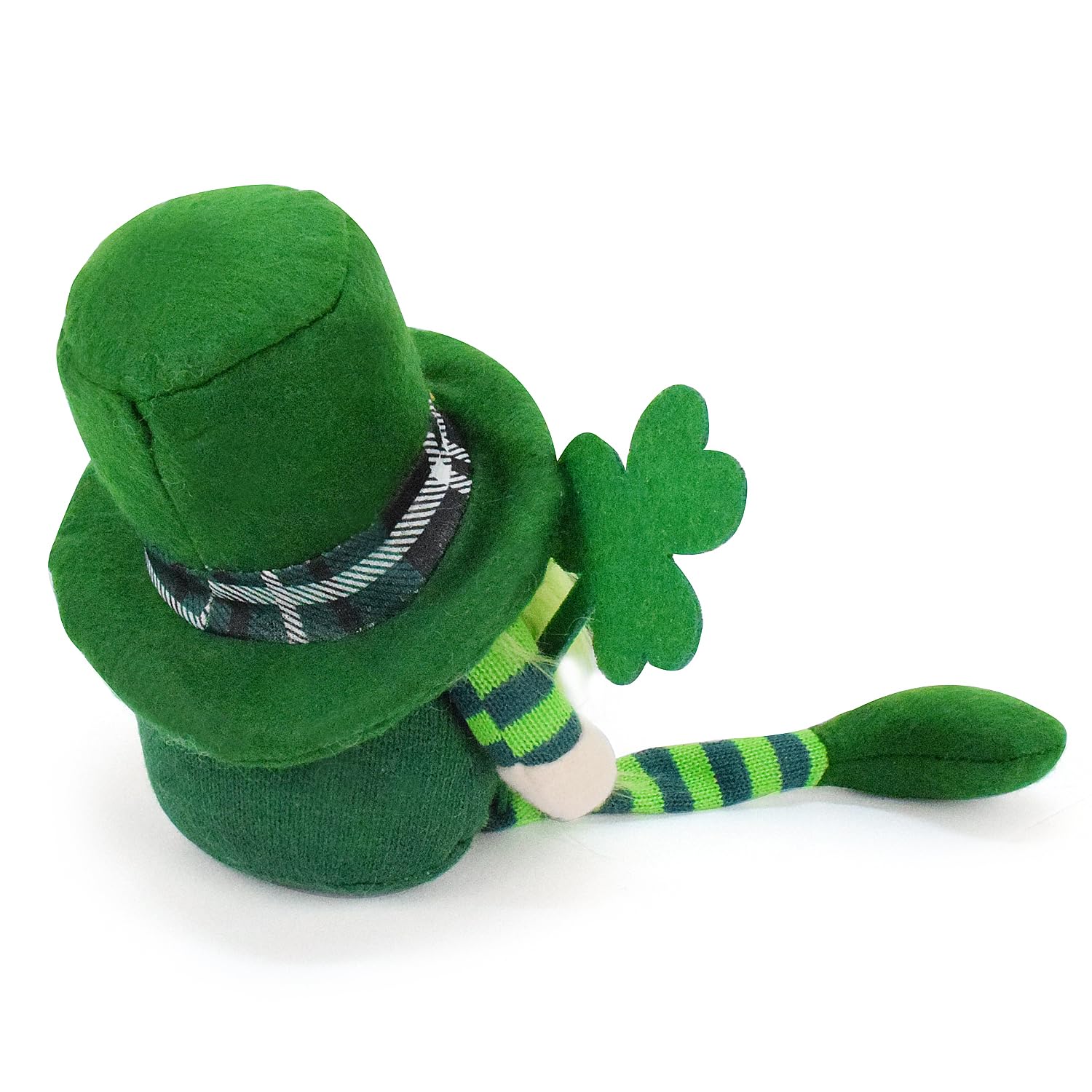 Vytina Adorable St. Patrick's Day Gnomes Plush Decorations Irish Leprechaun Luck Green Gnome Shamrock Elf Doll Swedish Tomte Ornaments for St. Patricks Day Home Decor