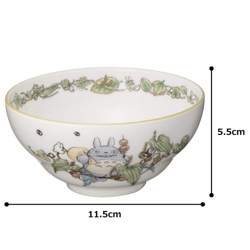 Noritake TT97890/4924-10 Noritake My Neighbor Totoro Rice Bowl, 9.2 fl oz (260 cc), Microwave Safe, 1 Piece, Bone China