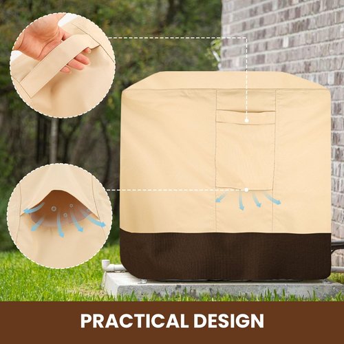 Vailge Air Conditioner Covers for Outside Units, Heavy Duty AC Covers for Outside, Waterproof AC Unit Covers Outdoor, UV&Dust&Rip& Fading Resistant