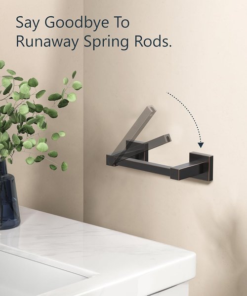 FORIOUS Toilet Paper Holder - Rustproof Stainless Steel Double Post Design | Oil Rubbed Bronze Finish