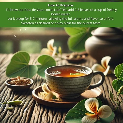 Herbalista - Pata De Vaca Herbal Tea | 2oz (58g) Makes 20+ Cups | Cow’s Foot Leaves 100% Natural, Fresh, Non-GMO, Gluten-Free