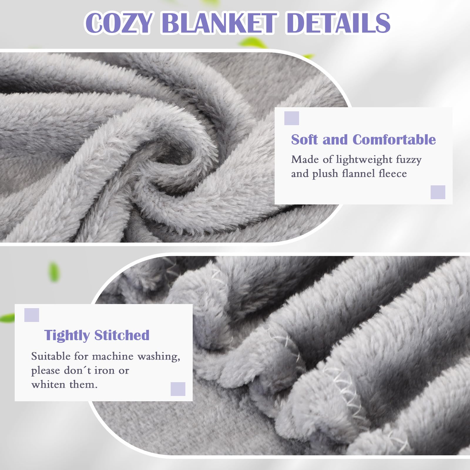 Breling 10 Pcs Cot Blanket Toddler Daycare Nap Blanket for Kids 39 x 47 Inch Fleece Baby Warm Fluffy Cozy Rest Time Supplies for Classroom, Preschool, Daycare or Nursery(Dark Gray)