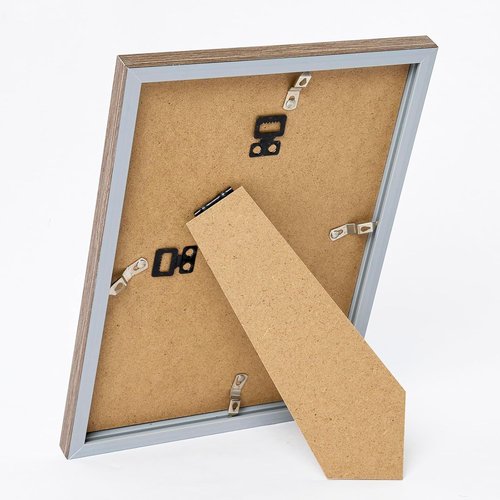 JCJMY 4x5 Rustic White Picture Frame - Versatile Wall Hanging & Tabletop Display with Shatter-Resistant Plexiglass