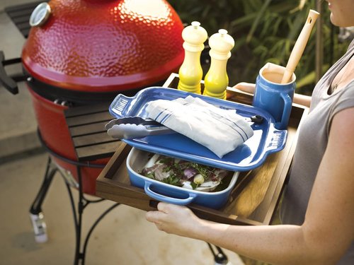 Le Creuset Stoneware Rectangular Dish - Platter Lid, 14.75" x 9", Vibrant Cerise Color