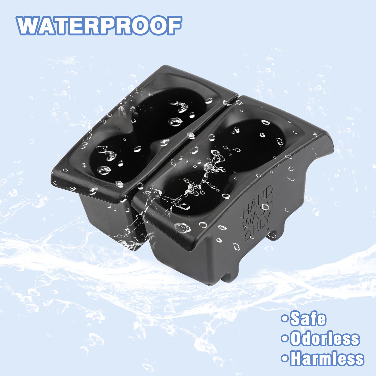 Car Door Cup Holder Insert Compatible with 2019-2024 Dodge Ram 1500 Right & Left Side Foam Door Trim Cup Holder Replaces# 5YK46TX7AC 5YK47TX7AC