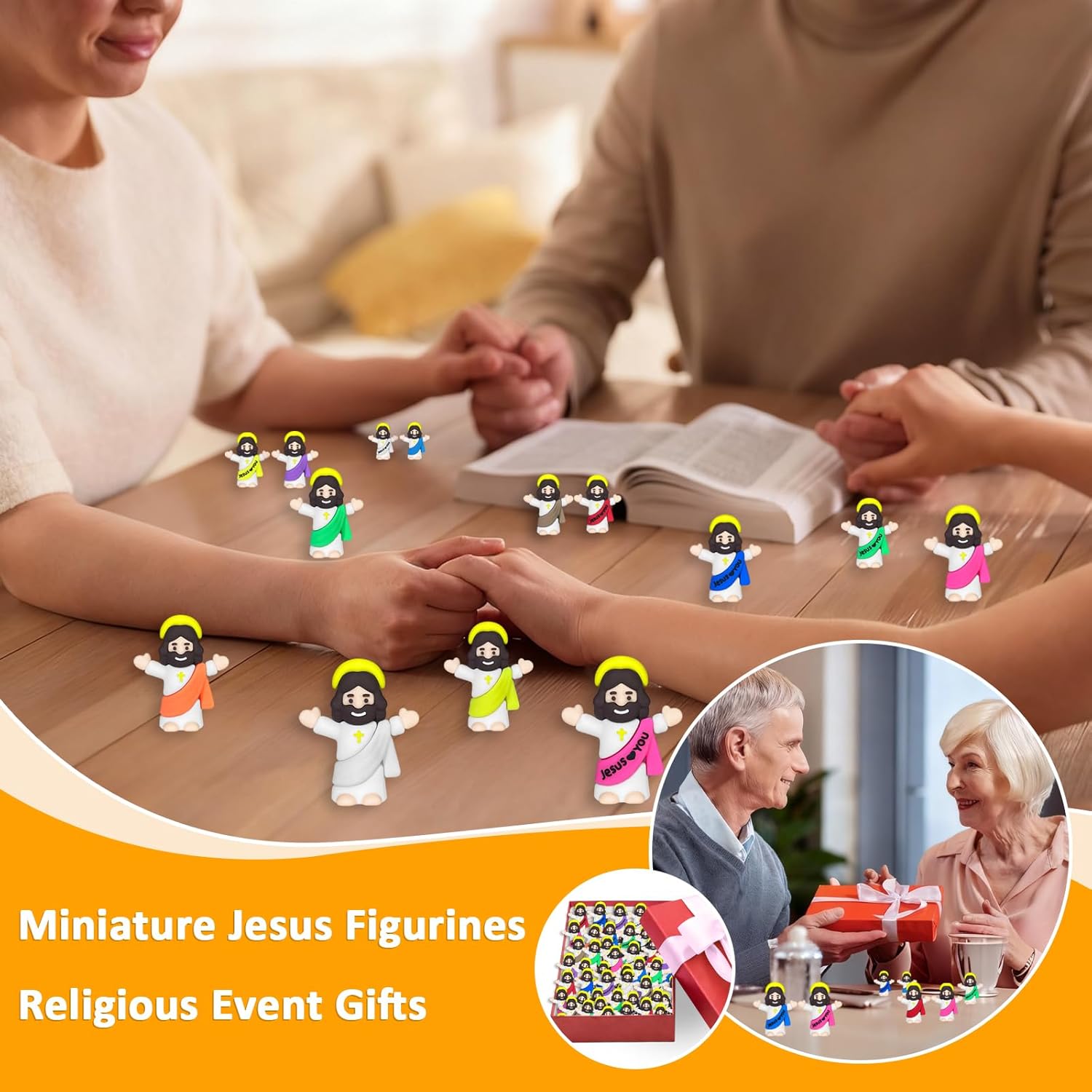 Mini Jesus Figurines by 110PCS - Perfect Easter Egg Stuffers & Religious Party Favors | 2 Styles