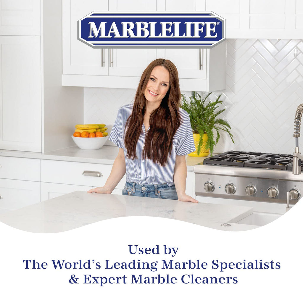 Marblelife InterCare Marble and Travertine Cleaner, Natural Stone & Terrazzo Liquid Cleaner, Shower & Tile Surface Care, Floor, Walls & Countertop Cleaner and Degreaser, Refill Gallon