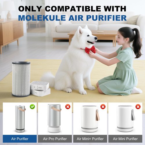 Filter Replacement Set Compatible with Molekule Air Purifier, 1pc H13 HEPA PECO-Filter + 2pcs Activated Carbon Pre-Filters
