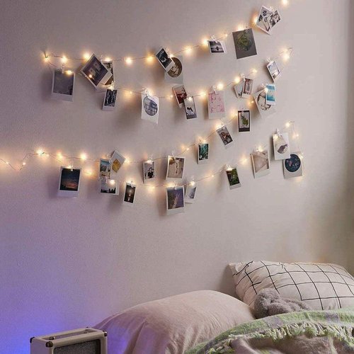 Fairy String Lights by 17Ft | 50 LED with Clear Clips - Ideal for Dorm, Bedroom & Wedding Decor