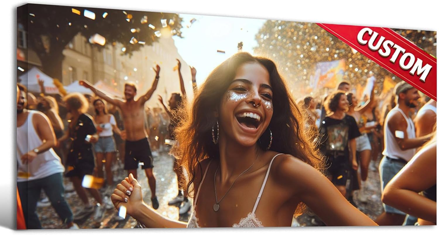 Skiennix Personalized Canvas Prints - Transform Your Photos into Stunning Wall Art | Ideal for Home Decor (32"L x 16"W)