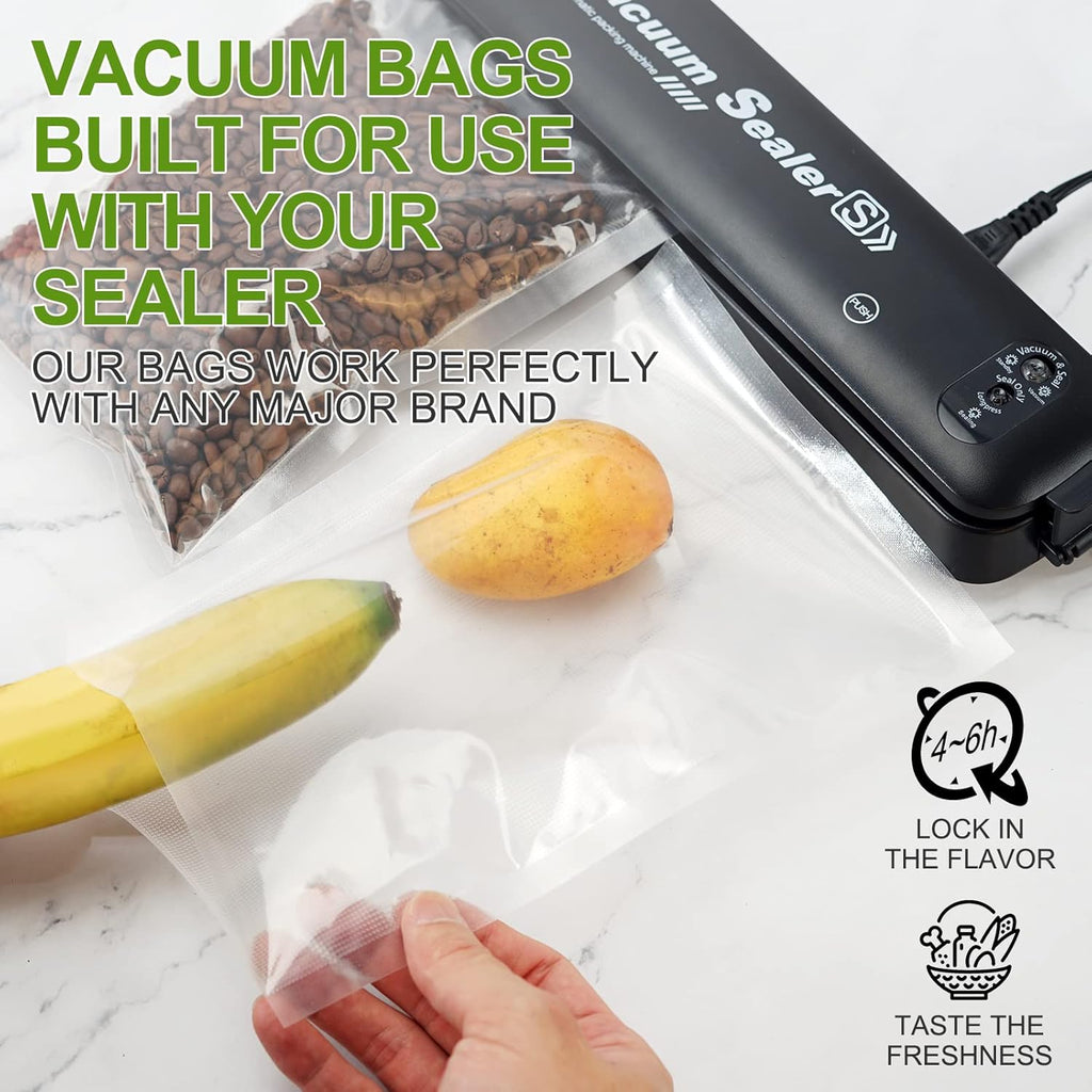 W&Y Vacuum Sealer Rolls - BPA-Free Commercial Grade 6” x 20’ Bags for Freezer Storage & Sous Vide