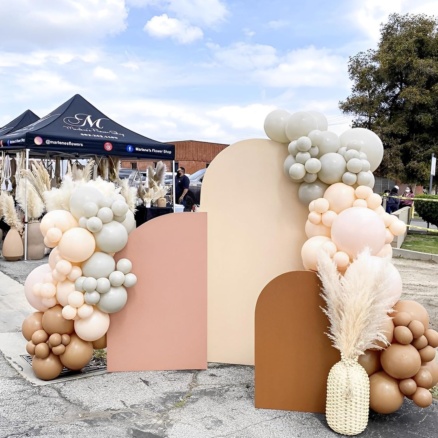 Voircoloria 12-Inch Nude Latex Blush Balloons - 110pcs for Weddings, Graduations & Parties
