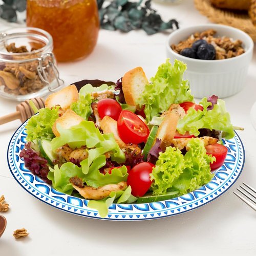 Clawsoff Heavy Duty 8.5-Inch Paper Plates - 280 Count, Soak Proof Disposable Dinner Plates for Parties & Picnics
