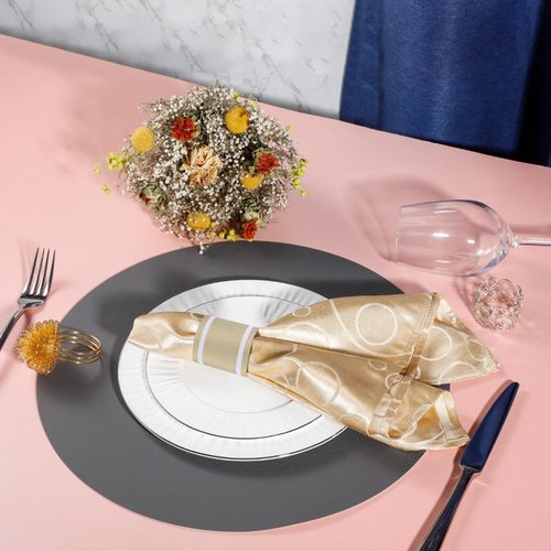 Germiwipe Gold Napkin Band,Paper Napkin Rings Self Adhesive,200PCS Silverware Wraps Bands,Table Setting Wedding Event Party Supply NB-015
