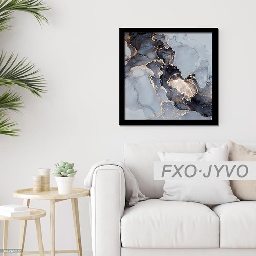 Fxojyvo 9x9 Black Picture Frame - Lightweight & High Transparency for 9"x9" Photos | 1 Pack