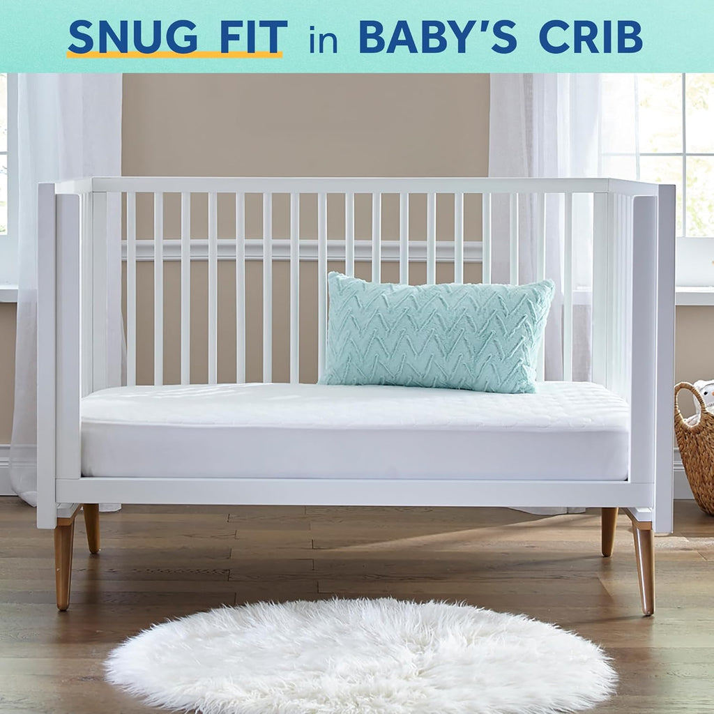 Sealy Baby Posture Perfect Breathable Crib Mattress, GREENGUARD Gold Certified, Made in USA, 2 Stage Hybrid Memory Foam & 150 Premium Coils, Toddler Bed Fit, Safety & Quality Tested, 52x28"