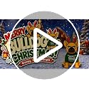 4.3FT Christmas Inflatable Bulldog with LED Lights - Green Variation