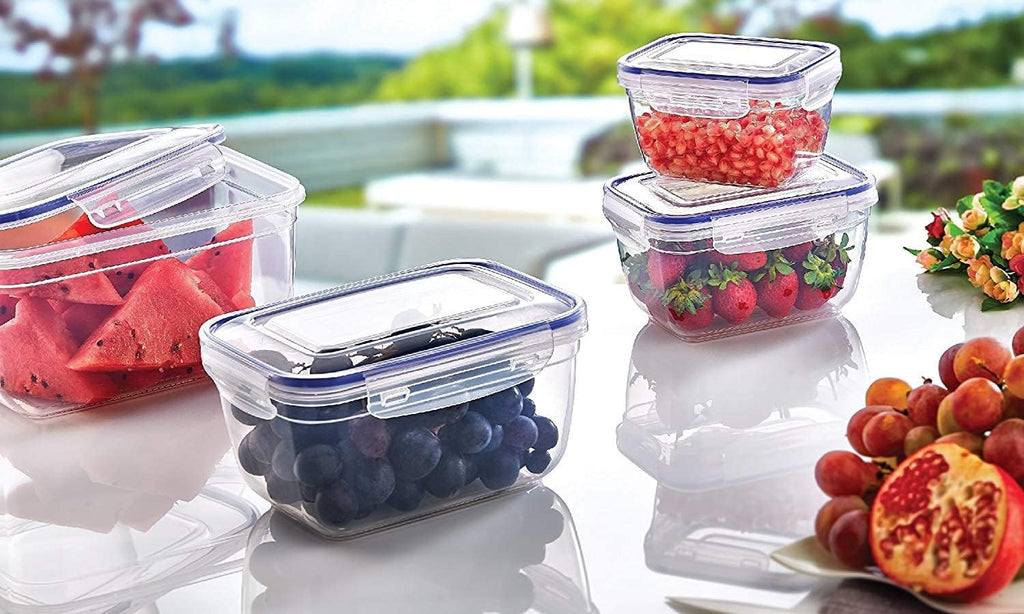 Superio Airtight Food Storage Containers - Leak Proof Meal Prep Set of 3 | BPA-Free, Microwave & Freezer Safe