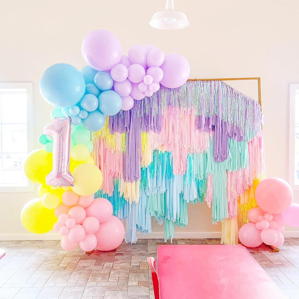 Voircoloria Pastel Balloons - 66 Pack 12-Inch Macaron Latex Balloons for Celebrations & Parties