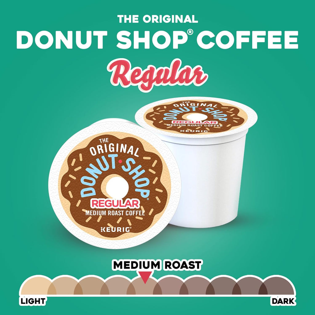 Original Donut Shop Medium Roast Coffee Pods - Regular Single-Serve Keurig K-Cup Pods | 32 Count