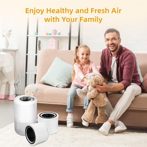 Core 200S Replacement Filter for LEVOIT Core 200S Smart WiFi Air Puri-Fier, 3-in-1 True HEPA Activated Carbon Pre-Filter, Core 200S-RF, Core 200S-P 2 Pack