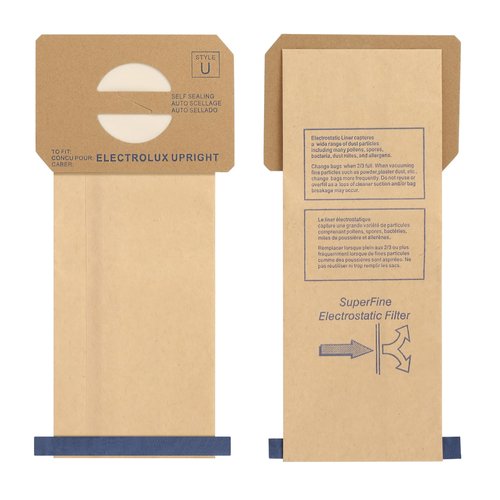 24 pack Upright Style U Vacuum Cleaner Bags made to fit for Electrolux.